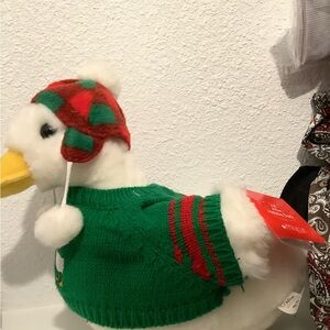 Festive Green and Red Aflac* Christmas duck 2008